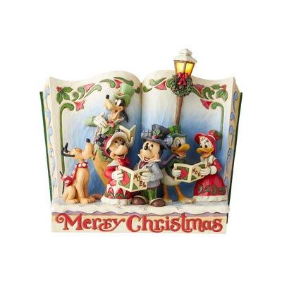 Jim Shore Disney Traditions Mickey Friends Storybook Christmas Carol New w Box