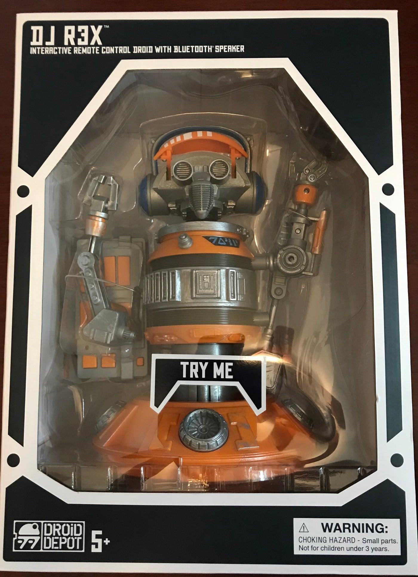 Disney Parks Star Wars Droid DJ R3X Interactive with Bluetooth Speaker New Box