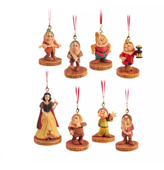 Disney Sketchbook Snow White and the Seven Dwarfs 85th Ornament Set New with Box