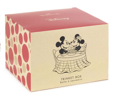 Hallmark Valentine Disney Mickey and Minnie Sweeter Than Ever Trinket Box New