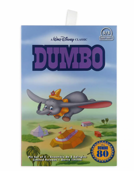 Disney Dumbo VHS Pin Set Pin Limited 80th Anniversary New