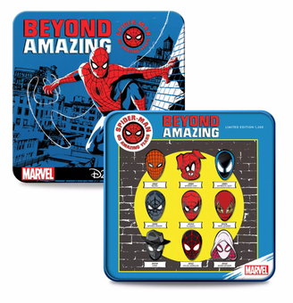 Disney D23-Exclusive Marvel's Spider-Man Amazing 60th Pin Set Limited New Tin
