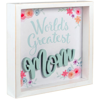 Hallmark World's Greatest Mom Framed Quote Sign New