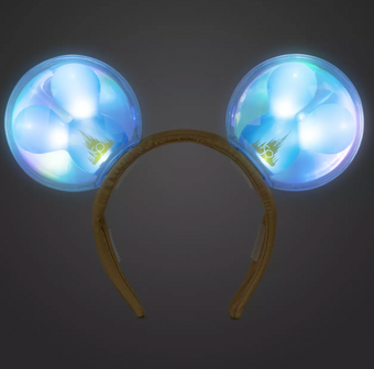 Disney WDW 50th Mickey Balloon Light-Up Ear Headband for Adults New With Tag