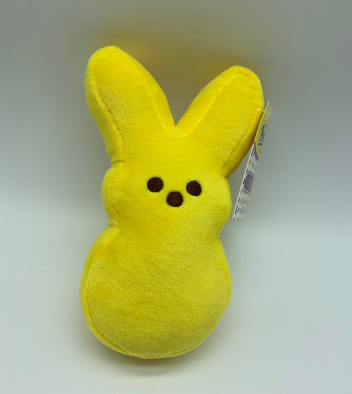 Peeps Easter Peep Yellow Bunny Pet Toy Plush New with Tag