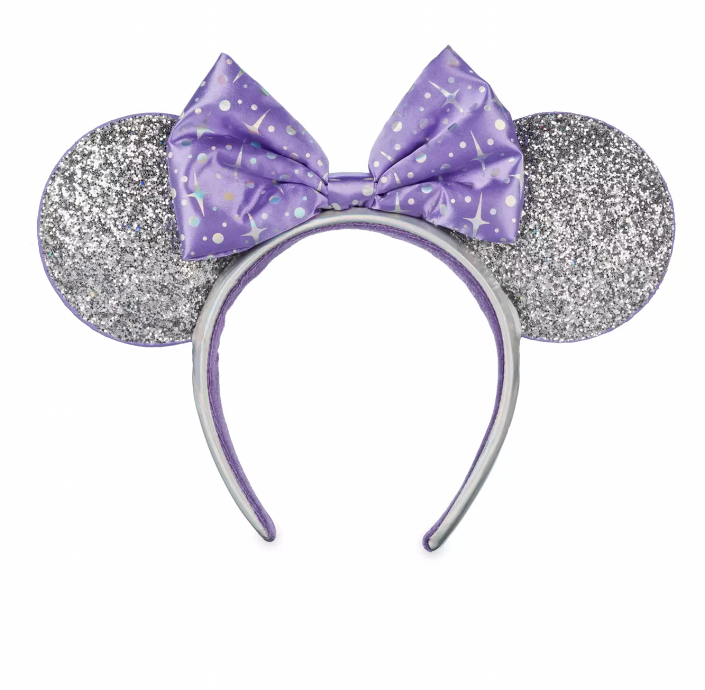 Disney Parks Glitter Tomorrowland Minnie Ear Headband for Adult New with Tag