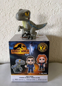 Funko Mystery Minis Jurassic World Dominion Velociraptor Blue New
