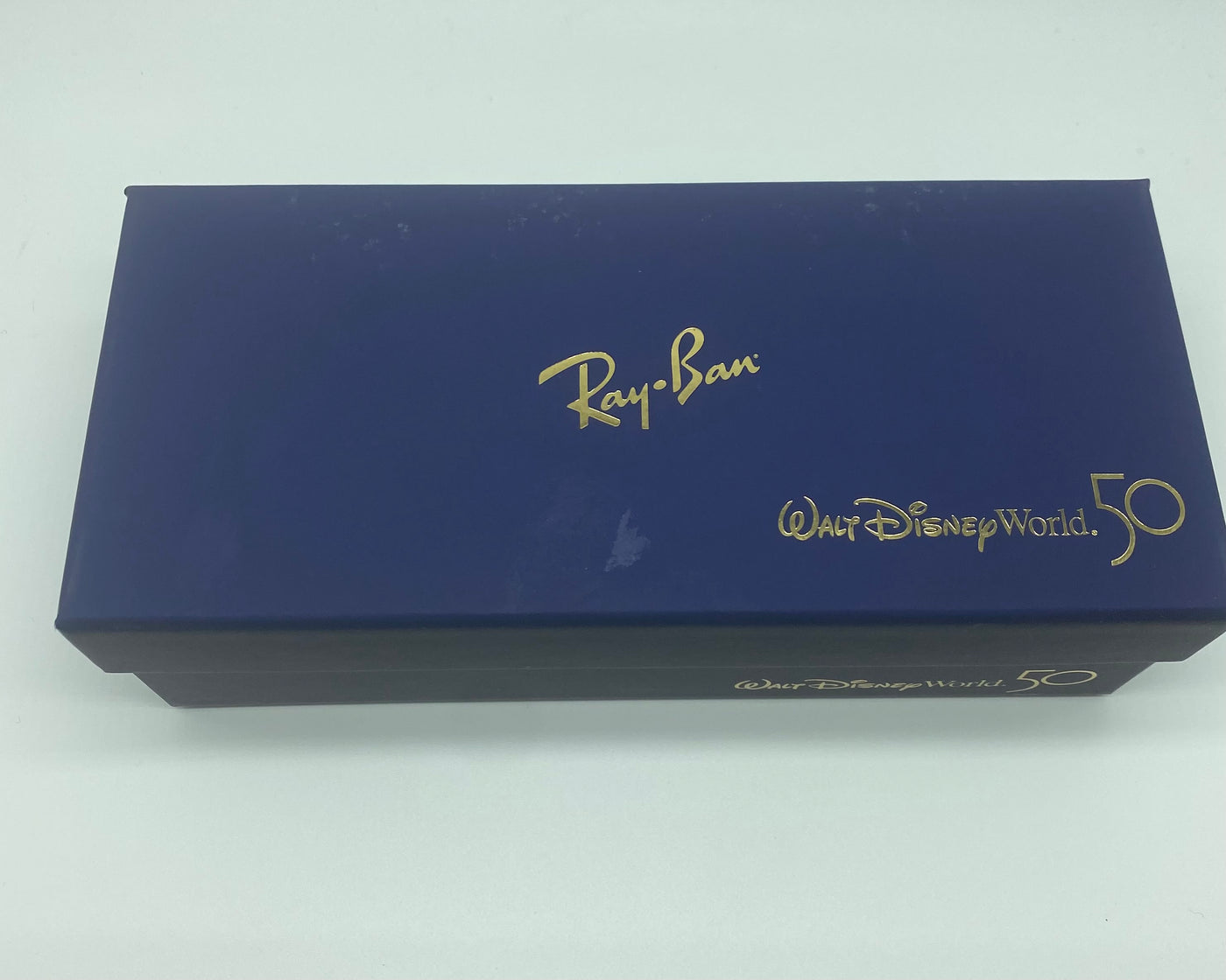 Disney 50th Ray Ban Sunglasses Aviator Large Metal Polar Blue New w Cloth Case