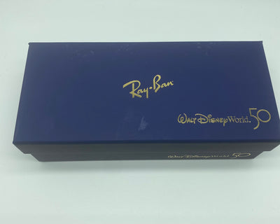Disney 50th Ray Ban Sunglasses Aviator Large Metal Polar Blue New w Cloth Case