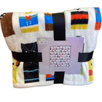 Disney Disney100 Celebration Unified Characters Throw Blanket New with Tag