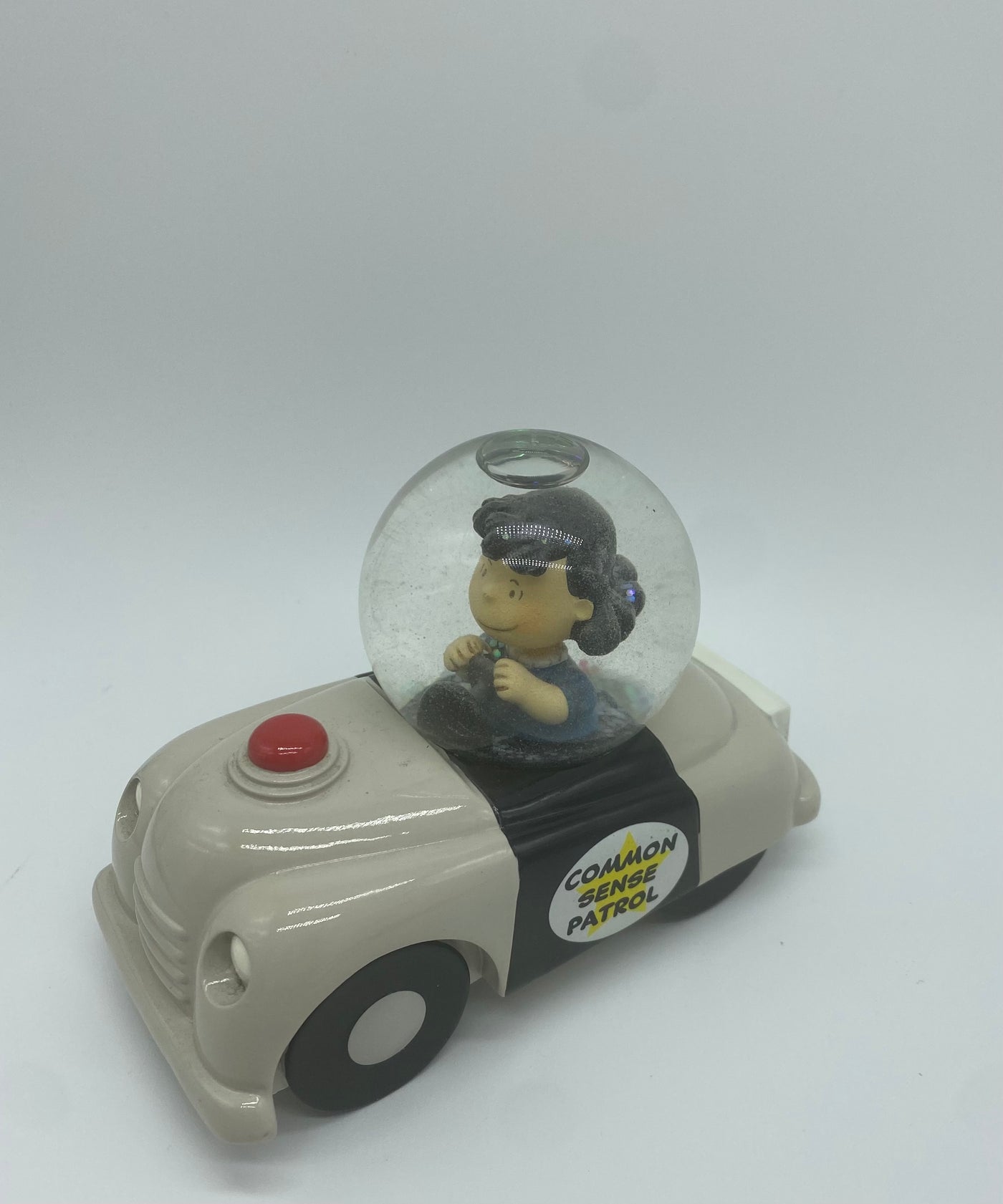 Hallmark Peanuts 2013 Lucy Common Sense Patrol Mini Water Globe Rare New