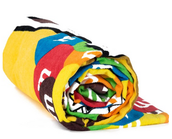 M&M's World Characters Peanut Bag Beach Towel New with Tags