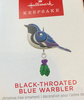 Hallmark 2022 Mini Black-Throated Blue Warbler Christmas Ornament New With Box