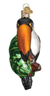 Old World Christmas Toucan Glass Christmas Ornament New With Box