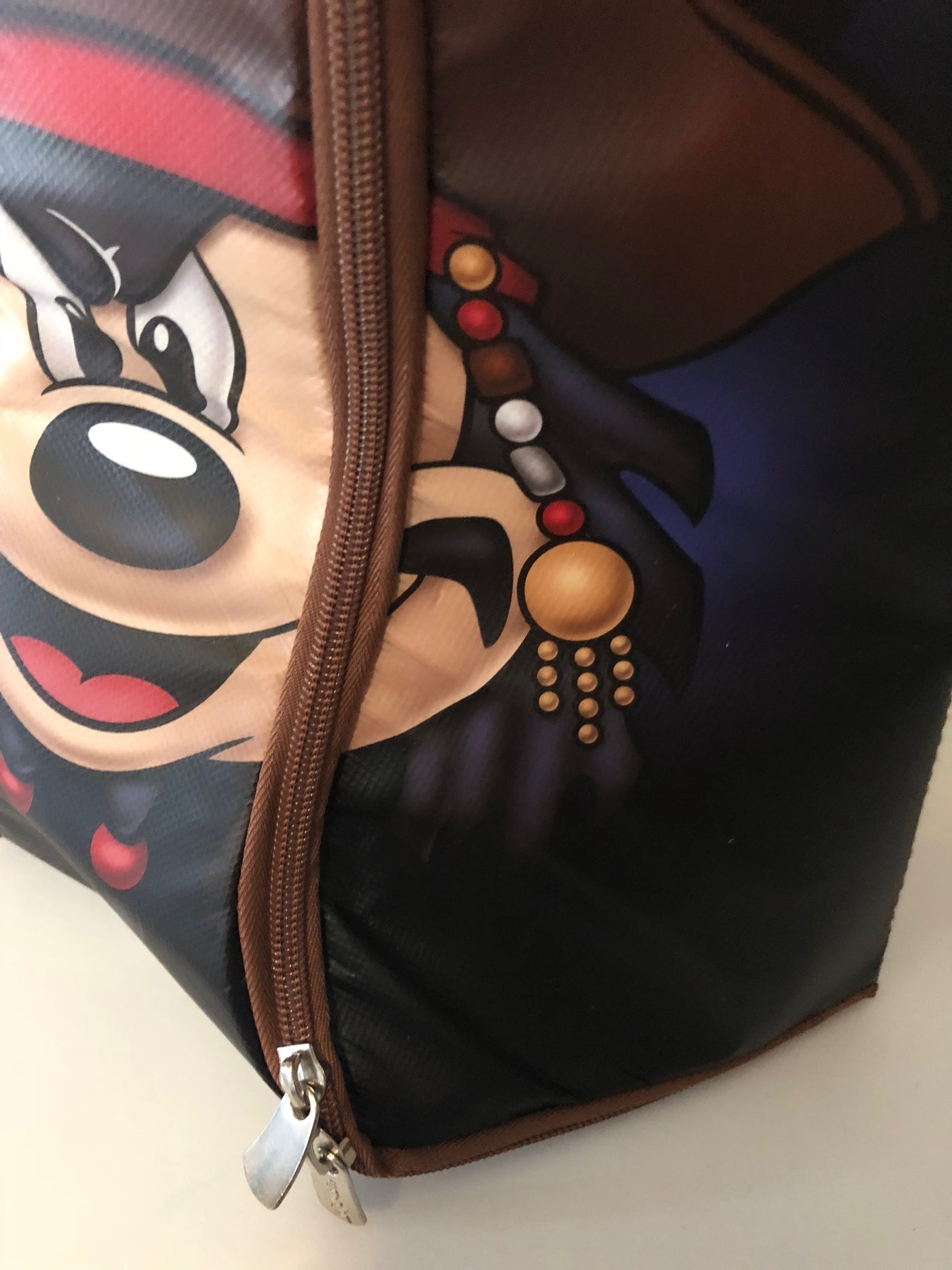 Disney Parks Shanghai Mickey Pirate Play Mat Tote with Figurine New with Tags