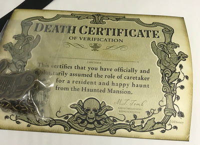 Disney 50th Haunted Mansion Host A Ghost Bottle Victor Geist Organist New