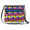Disney Parks Multicolored Mickey Mouse Icons Crossbody Bag New with Tags