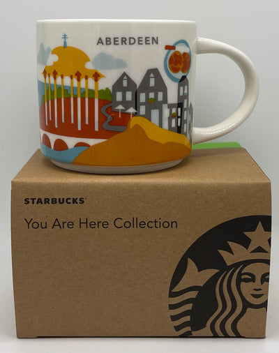 Starbucks You Are Here Collection Aberdeen Scotland Ceramic Coffee Mug New With Box
