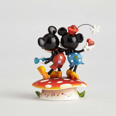 Disney Miss Mindy Mickey & Minnie Mouse On Mushroom Figurine New with Box