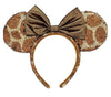 Disney Parks Animal Kingdom Giraffe Print Minnie Sequined Headband New with Tags