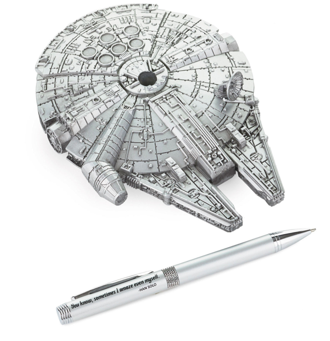 Hallmark Star Wars Millennium Falcon Desk Accessory With Pen New With Tags