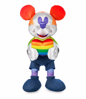 Disney Pride Collection Mickey with Heart Medium Plush New with Tag