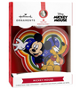 Hallmark Disney Mickey and Pluto Light Up Christmas Ornament New With Box