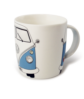 VW Volkswagen Collection T1 Blue Bus Coffee Mug by Brisa New with Box