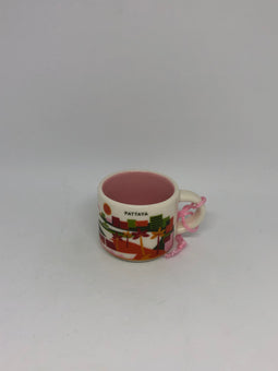 Starbucks Coffee You Are Here Thailand Pattaya Ceramic Ornament Espresso Mug New