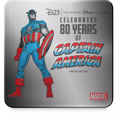 Disney D23 Exclusive 80th Marvel's Captain America Pin Set Limited Edition New