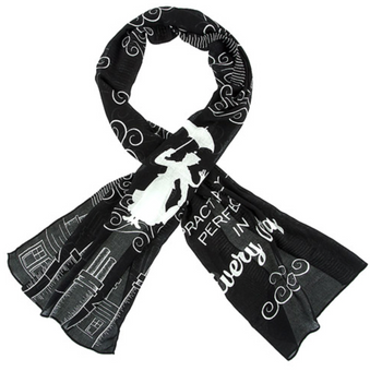 Disney Parks Mary Poppins Practically Perfect Scarf New with Tag
