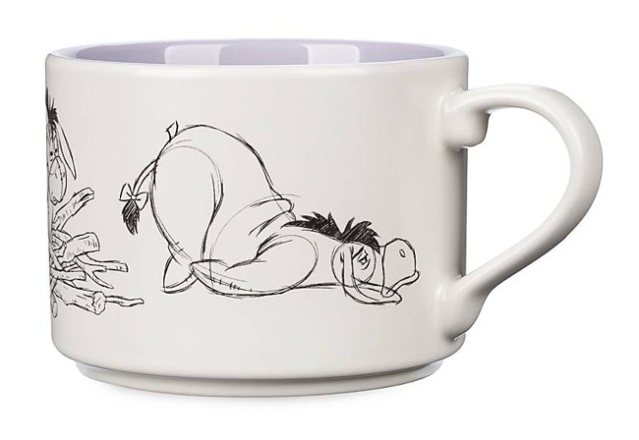 Disney Animation Sketch Poses Eeyore Ceramic Coffee Mug New
