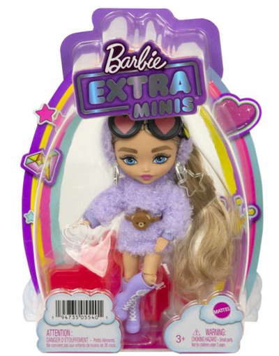Barbie Extra Minis Doll #4 Purple Dress Toy New With Box