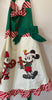 Disney Epcot Germany Pavilion Mickey and Minnie Santa Christmas Adult Apron New