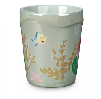 Disney The Little Mermaid Spotlight Ariel Sebastian and Flounder Shell Mug New