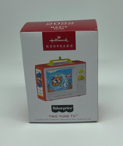 Hallmark 2022 Fisher-Price Two Tune TV Musical Christmas Ornament New With Box