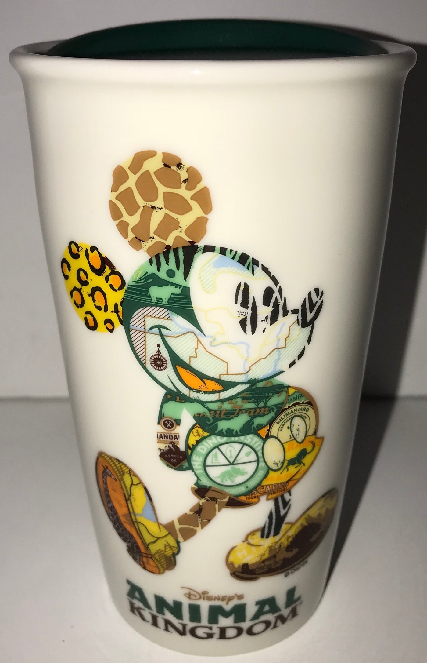 Disney Parks Starbucks Mickey Animal Kingdom Coffee Tumbler Travel Mug New