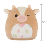 Squishmallows Griella Cow Easter Rainbow Spotted Belly 5inc Plush New with Tag