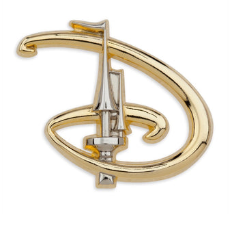 Disney Parks Walt Disney World ''D'' with Cinderella Castle Pin New with Card