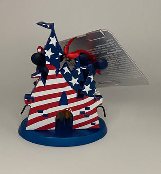 Disney Parks Mickey and Minnie Castle Americana Christmas Ornament New with Tag