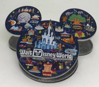 Disney Parks Walt Disney World Life Map Food Clip Magnet New
