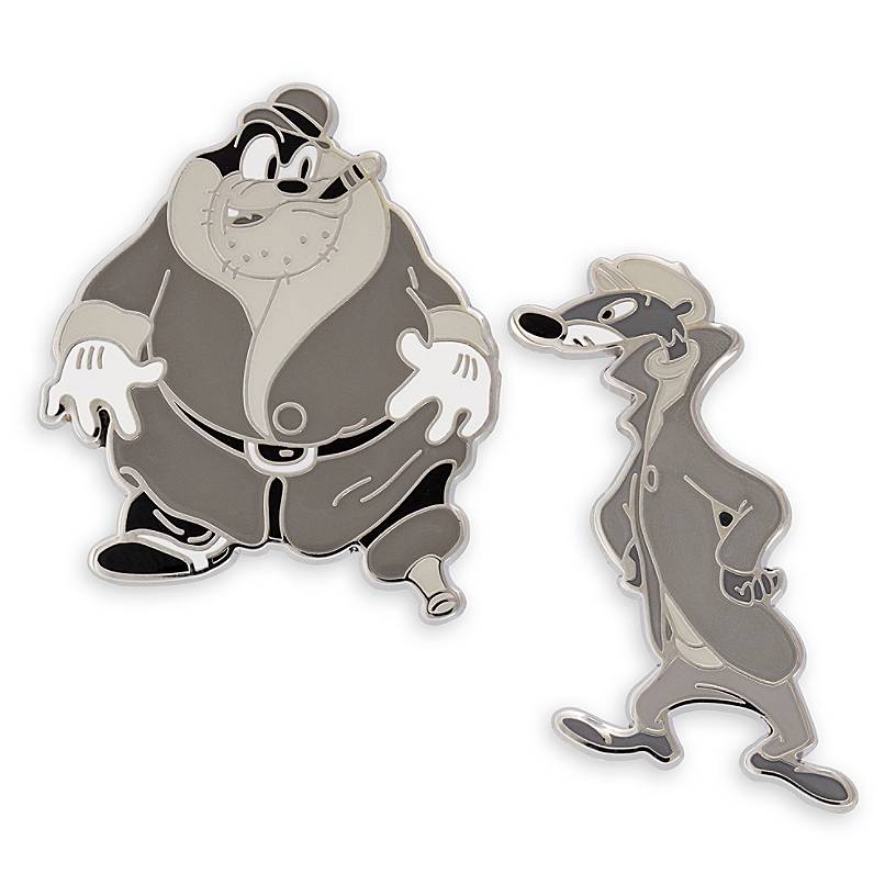 Disney Parks Villains egleg Pete and Weasel Pin Set New with Card