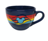 Disney Parks Cruise Line Mickey Rainbow Large Cappuccino Mug New