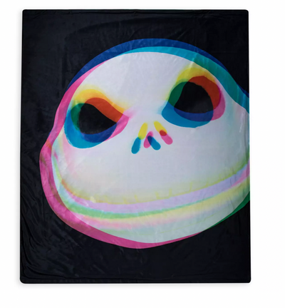 Disney Halloween Jack Skellington Holographic Throw Blanket New with Tag