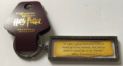 Universal Studios Harry Potter Albus Dumbledore Quote Keychain New with Tags