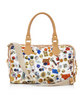 Monaco Life is a Game White Satchel Bag Made in Italy by Divo Diva New