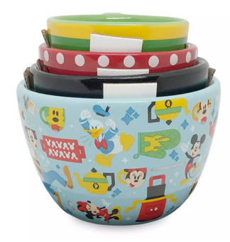 Disney Mousewares Mickey and Friends Ceramic Measuring Cup Set New