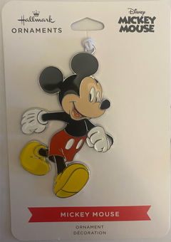 Hallmark Disney Mickey Mouse Christmas Metal Ornament New with Card