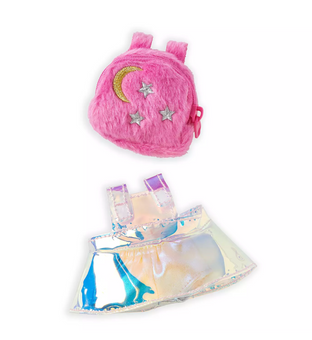 Disney NuiMOs Outfit Holographic Dress with Pink Backpack Set New with Card