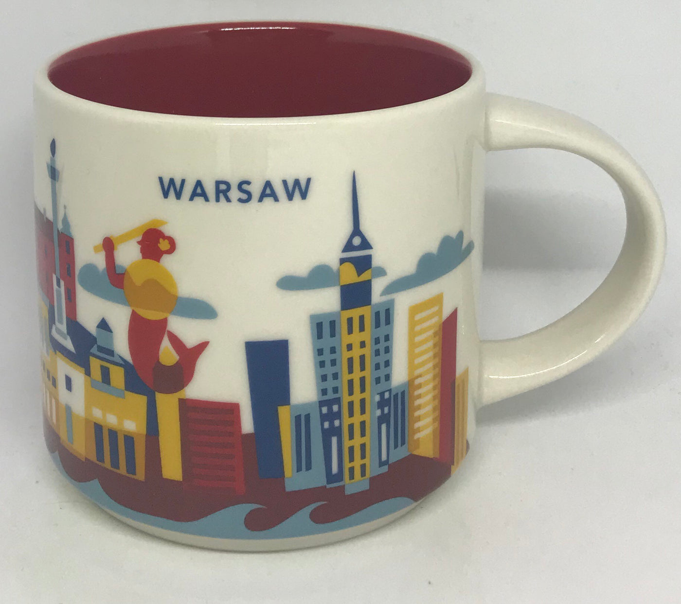 Starbucks You Are Here Warsaw Poland Ceramic Coffee Mug New with Box